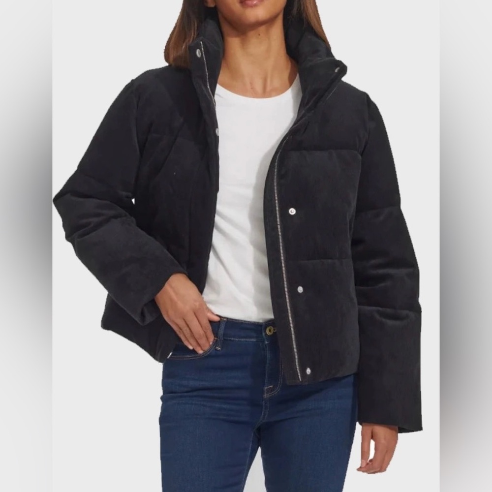 Levi's Ladies Black Corduroy Puffer Coat